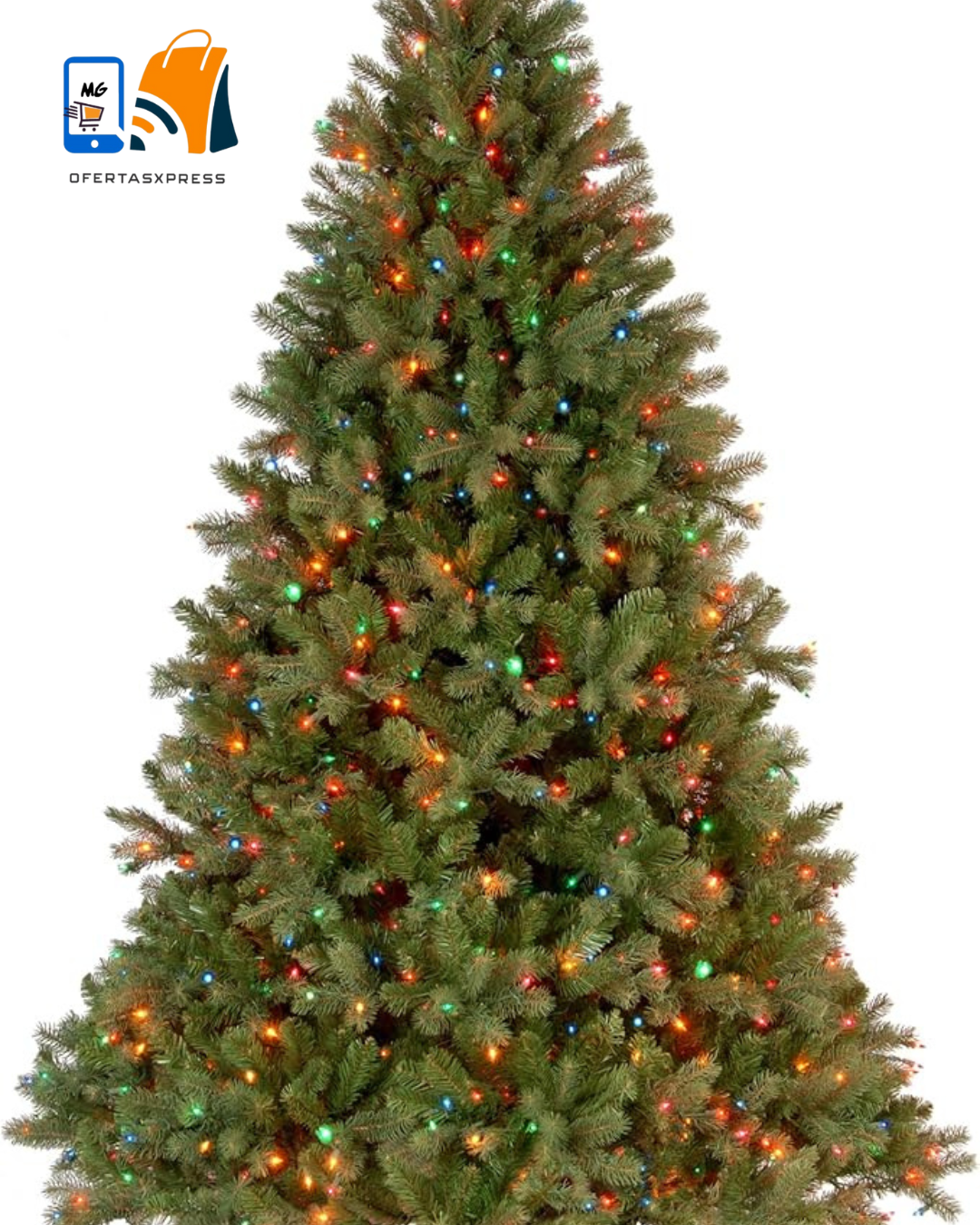 ARBOL DE NAVIDAD 1.80metros + 11 CJS. LUCES NAVIDEÑAS 3metros