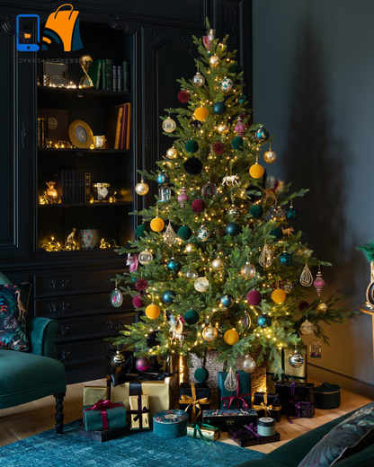 ARBOL DE NAVIDAD 1.80metros + 11 CJS. LUCES NAVIDEÑAS 3metros